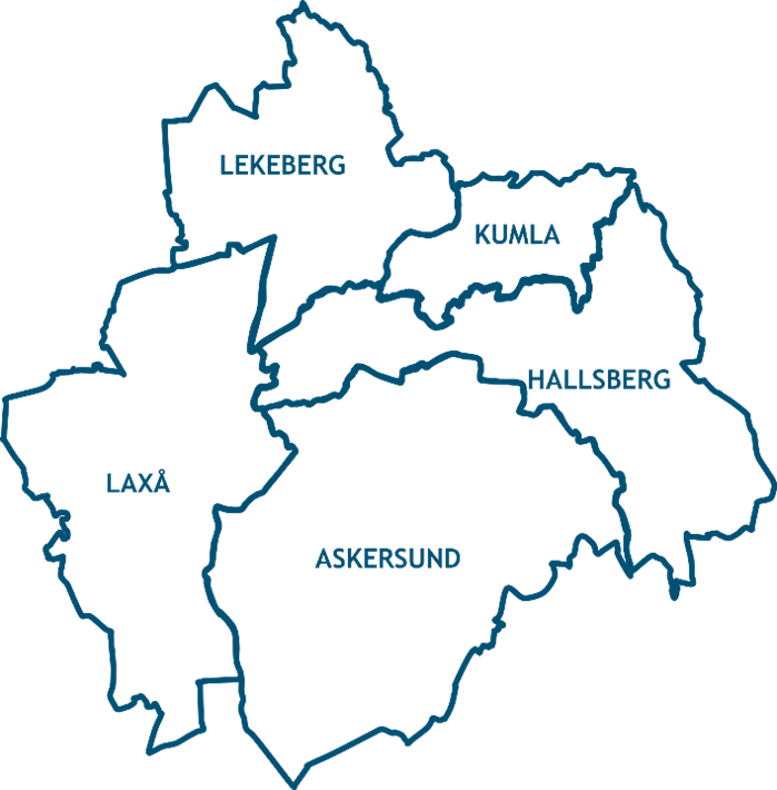 Illustration av kommunerna i Sydnärke 